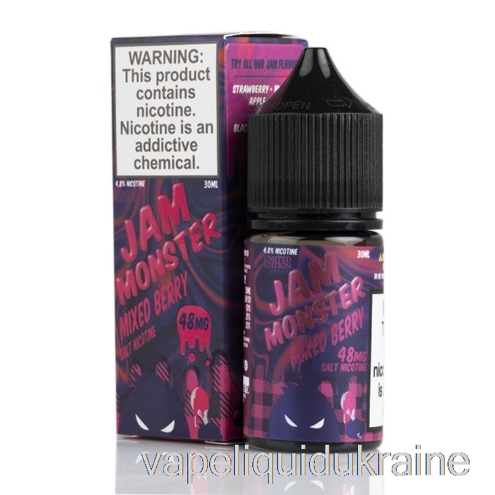 Vape Ukraine Mixed Berry - Jam Monster Salts - 30mL 48mg